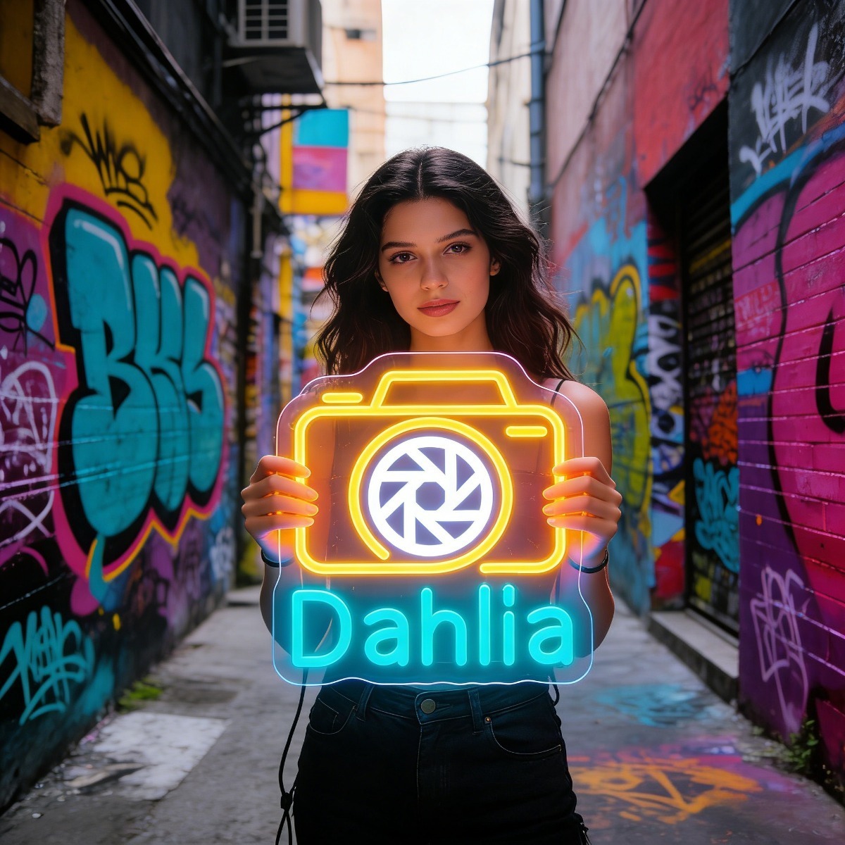 Dahlia Camera Neon Light Sign  - Vintage Photography Lighting recensie en prijs