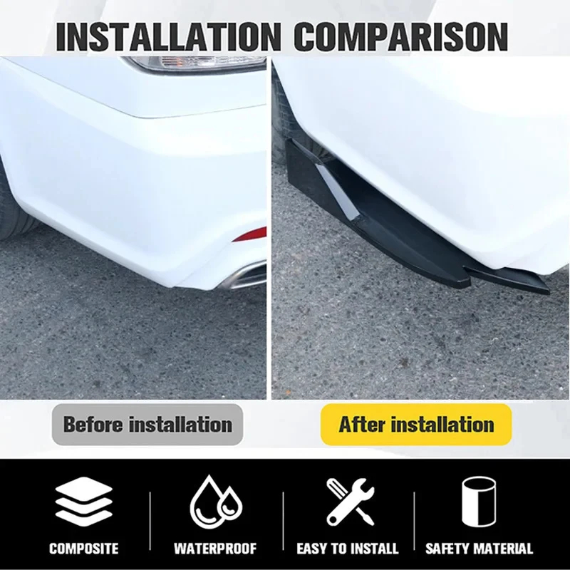 Pair Universal Car Rear Bumper - Diffusion Material Roll recensie en prijs