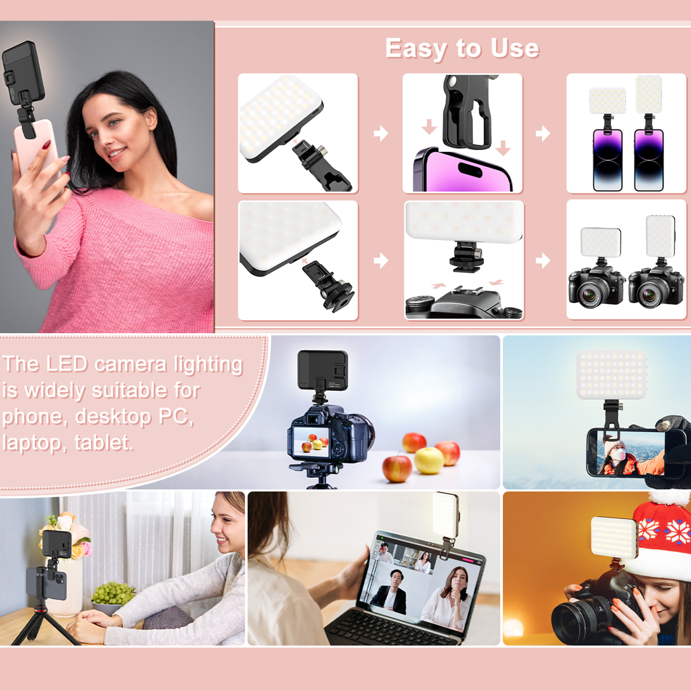 LED Selfie Light 60 High Power - Photography Lighting Product recensie en prijs