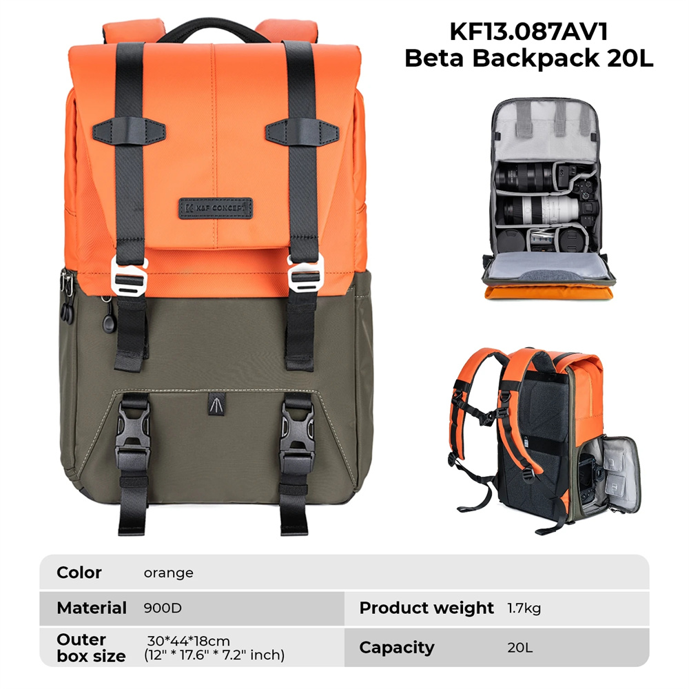 K&F CONCEPT Camera Backpack Tr - Photography Lighting Bag recensie en prijs