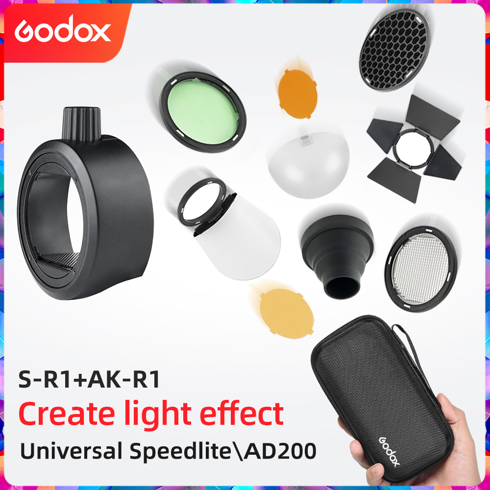 Godox S-R2 Barn Door, Snoot, C - Honeycomb Grid Filter recensie en prijs