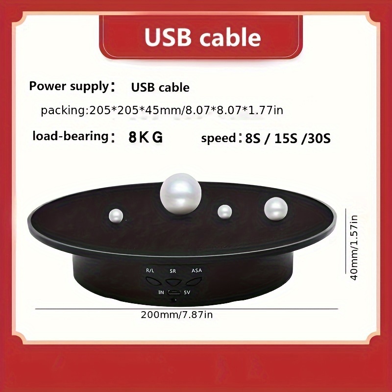 20 cm/7.87 inch Electric Rotat - Photography Lighting Material recensie en prijs