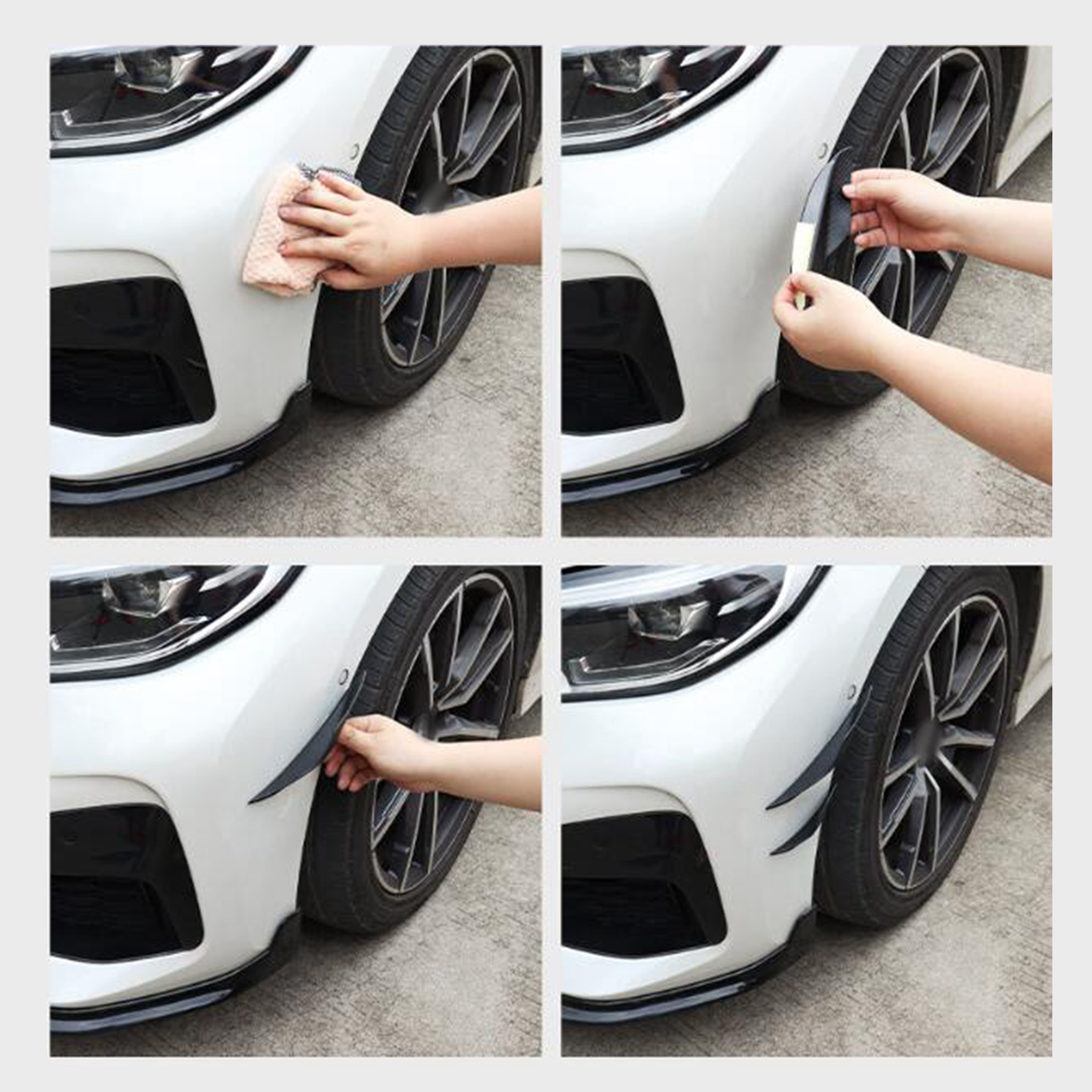 4Pcs Car Spoiler Canards Set S - Diffusion Material Roll recensie en prijs