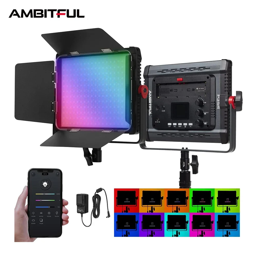 AMBITUFL P35R 30W RGB LED Vide - Photography Lighting Bag recensie en prijs