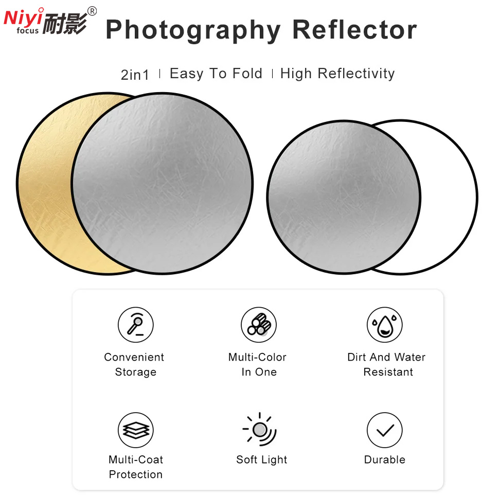 2in1 Round Portable Reflector  - Photography Lighting Diffuser recensie en prijs