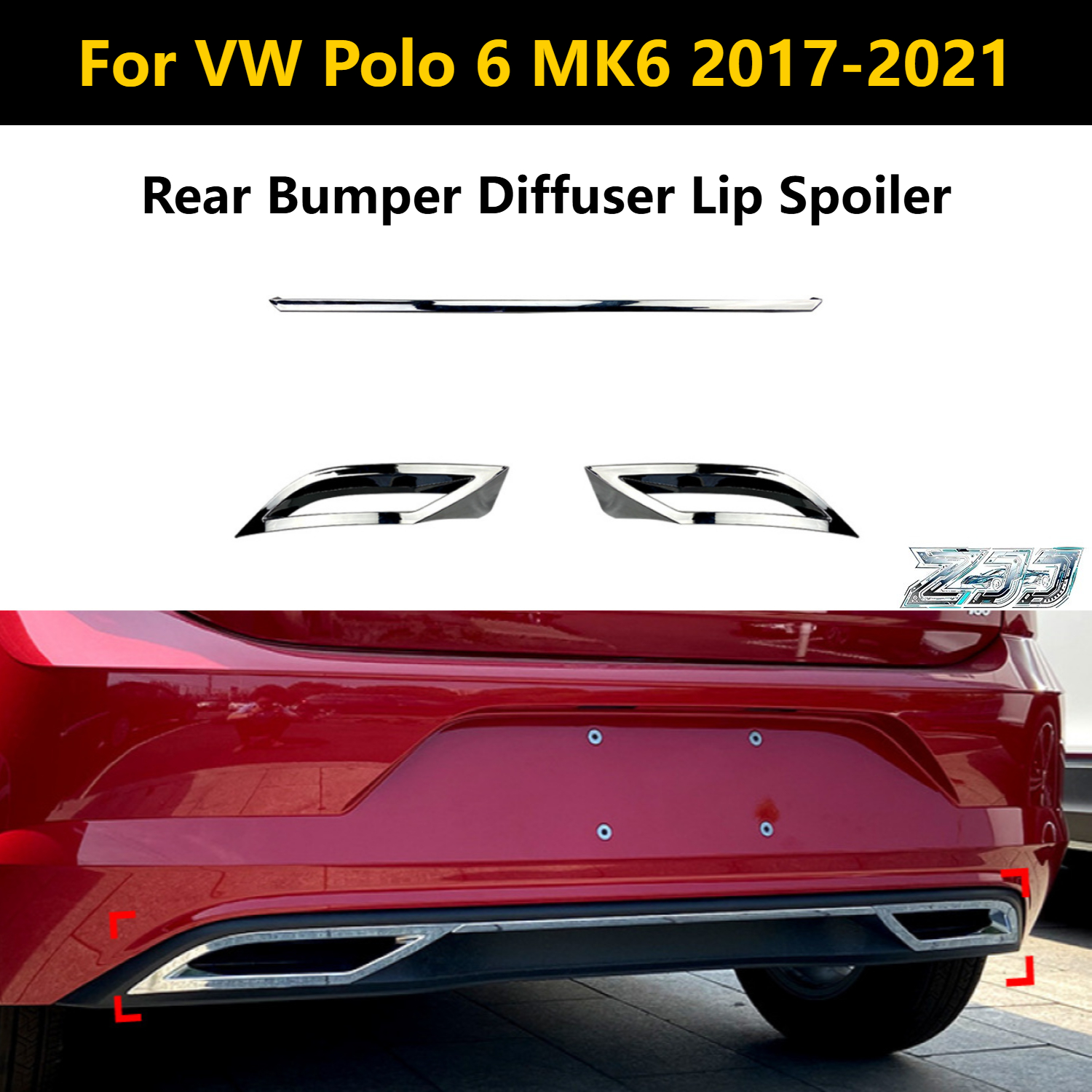 1 Set Rear Bumper Diffuser Lip - Diffusion Material Roll recensie en prijs