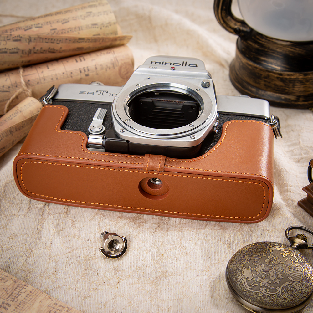 Genuine Leather Camera Half Ca - Photography Lighting Bag recensie en prijs