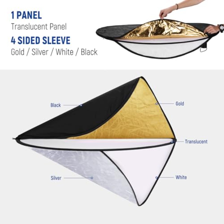 51 Inch/130 Centimeter Light R - Reflector Disc Silver recensie en prijs