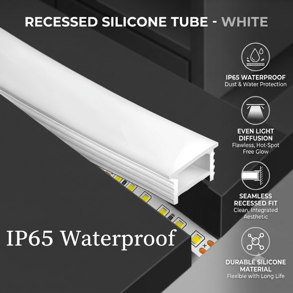 Recessed White Silicone Tube L - Diffusion Material Roll recensie en prijs