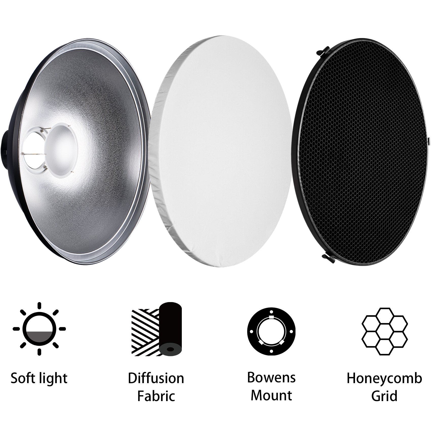 Selens 70cm Silver/White Inter - Photography Lighting Diffuser recensie en prijs