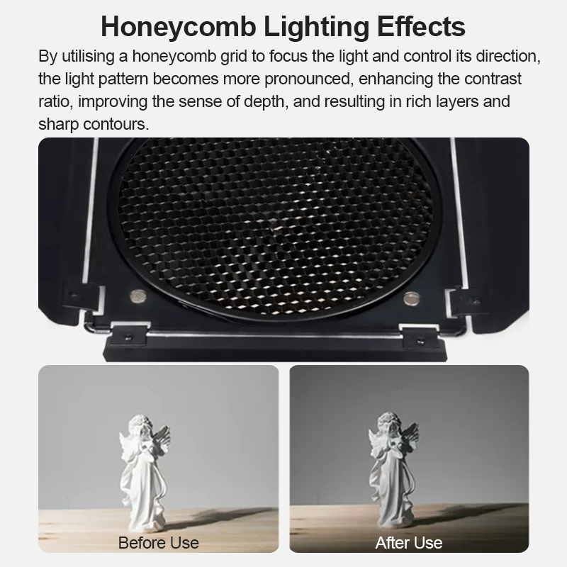 BD-04 Barn Door with Honeycomb - Honeycomb Grid Filter recensie en prijs