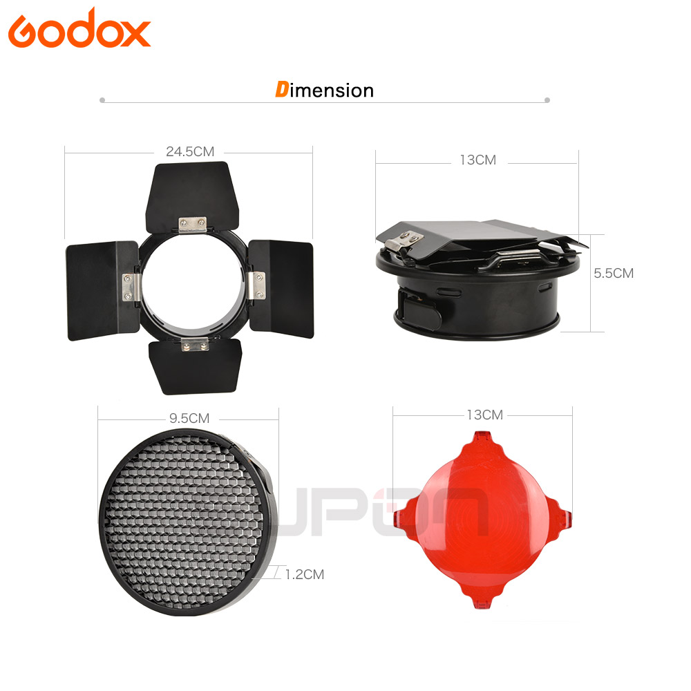 Godox BD-03 Barn Door With Hon - Honeycomb Grid Filter recensie en prijs