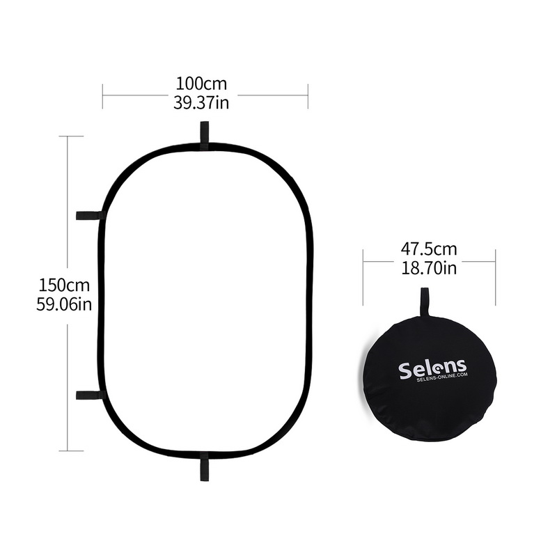 100X150CM Foldable Oval Reflec - Photography Lighting Bag recensie en prijs