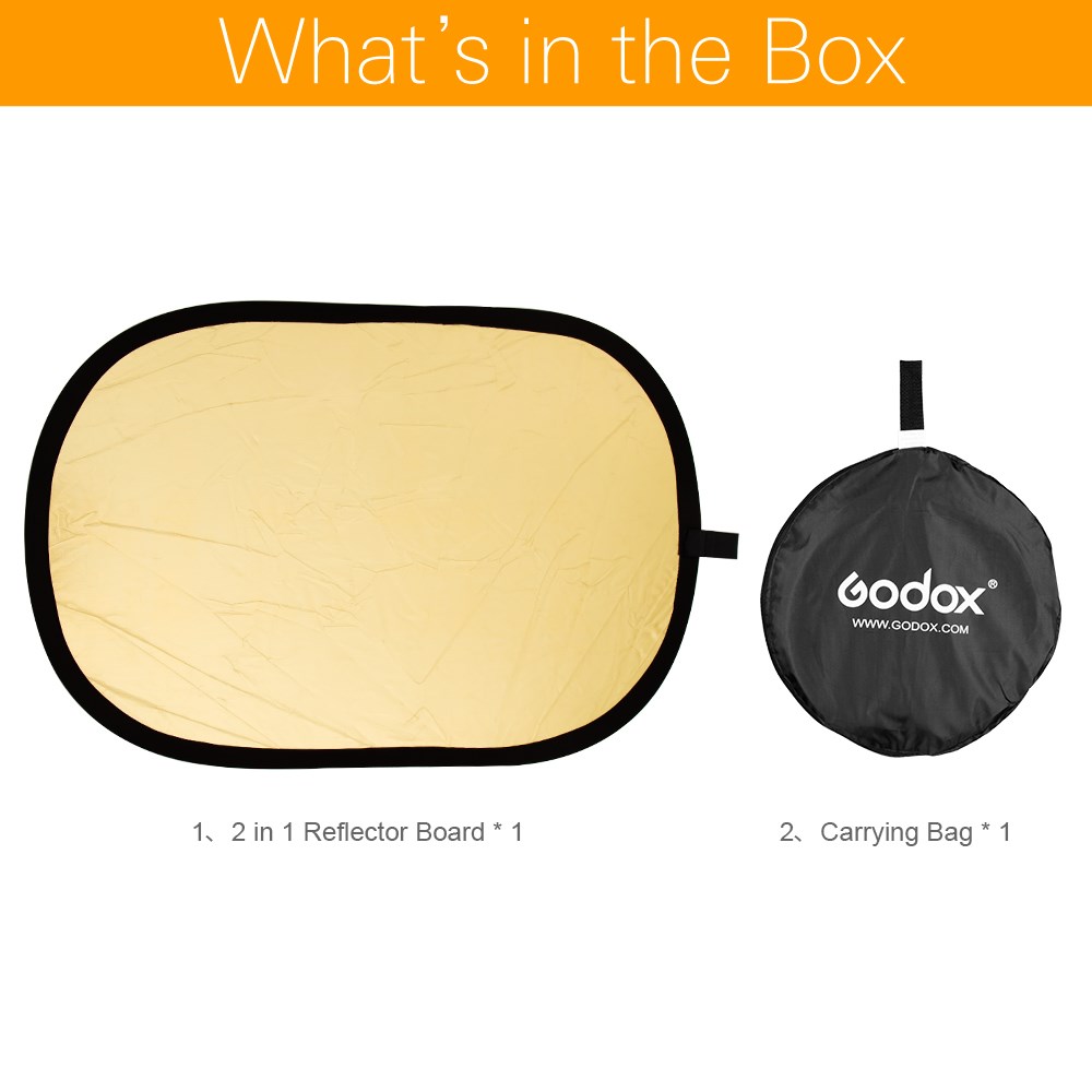 Godox 2in1  Gold and Silver Ov - Reflector Disc Silver recensie en prijs
