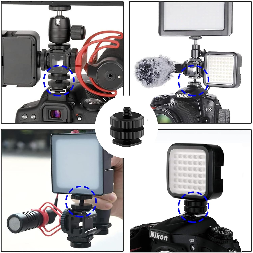 Aluminum Alloy Hot Shoe to 1/4 - Photography Lighting Description recensie en prijs