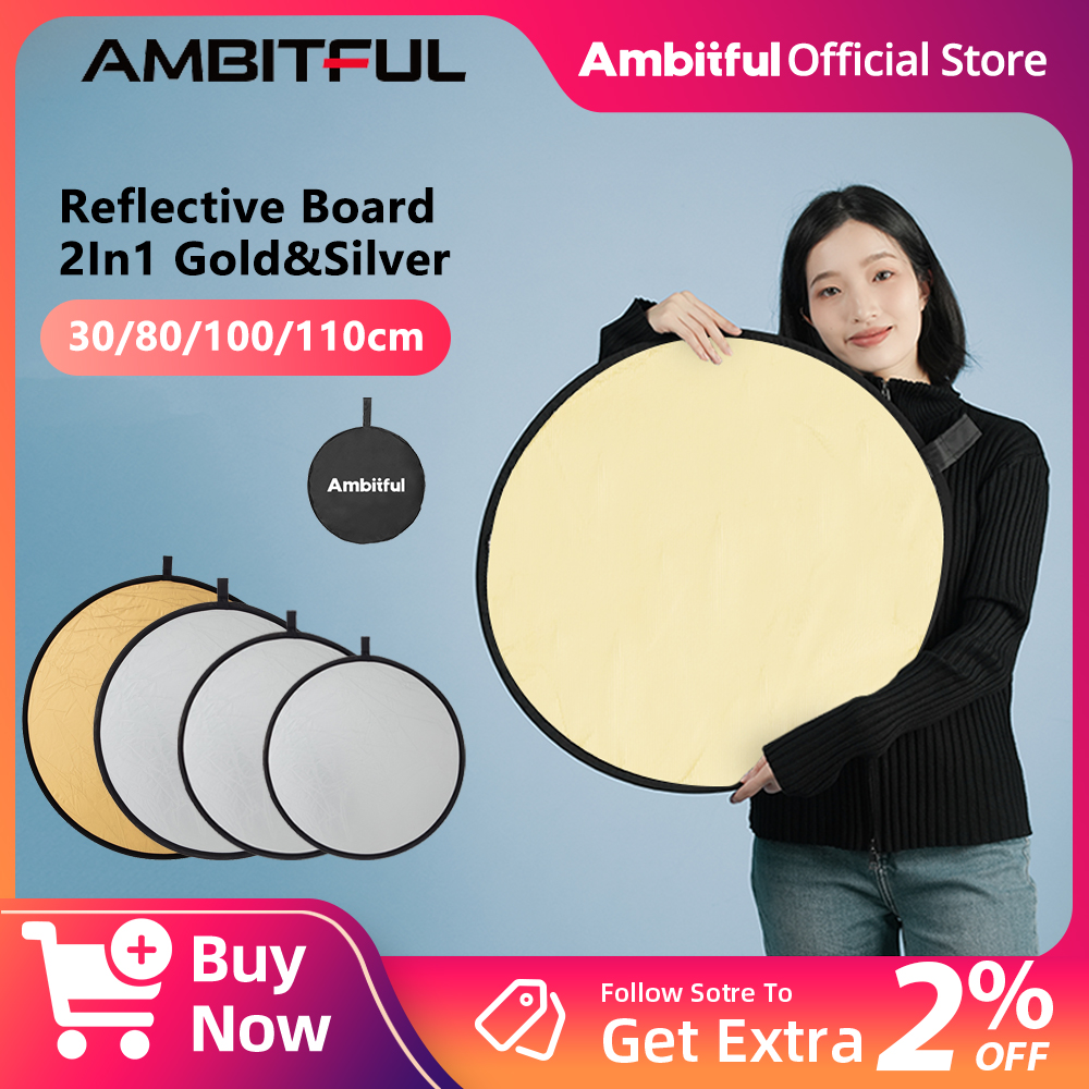 AMBITFUL 2in1 60cm 80cm 110cm  - Reflector Disc Silver recensie en prijs