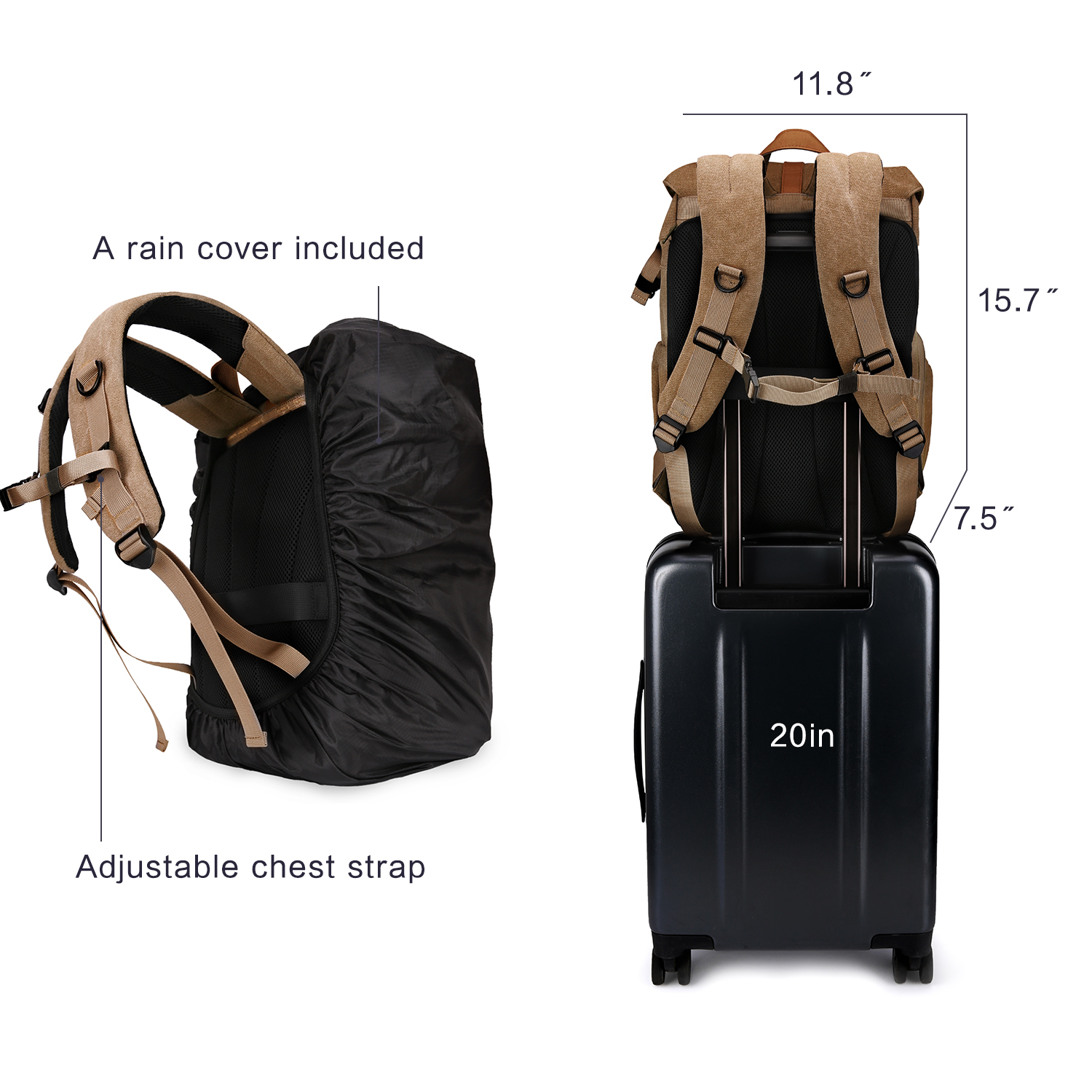 BAGSMART Camera Bag DSLR Photo - Photography Lighting Bag recensie en prijs